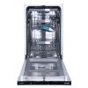 Gorenje GV583C10 programok száma: 5, keskeny beépíthető, 10 terítékes mosogatógép