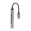 Gembird UHB-U3P1U2P3-02 USB3x1/USB2x3 4-portos ezüst USB HUB