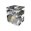 Whirlpool W7F HS51 X inox, programok száma: 8, szabadonálló, 15 terítékes mosogatógép