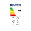 Whirlpool WH6PC11BS7A0 programok száma: 9, keskeny beépíthető, 11 terítékes mosogatógép
