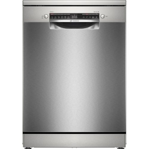 Bosch SMS4HVI02E inox, programok száma: 6, szabadonálló, 14 terítékes mosogatógép  (Használt - B)