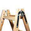DRABEST STANDARD 2x7 lépcsős fa létra, összecsukható