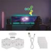 Emos GoSmart Hexagon fehér, 6 részből álló, RGBIC dimmelhető, WiFi LED asztali lámpa