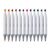 Jolly Airbrush Textile 12 darabos kétvégű színes textilmarker készlet
