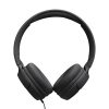 JBL Tune520C USB-C vezetékes mikrofonos fekete fejhallgató