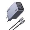 UGREEN Nexode Pro 100W GaN USB/2xUSB-C szürke hálózati töltő