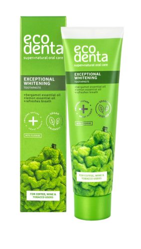 Ecodenta rendkívüli fehérítő fogkrém bergamot- és citromolajjal 100 ml