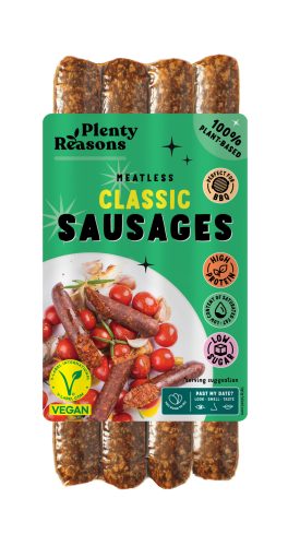 Plenty Reasons vegán klasszikus kolbász jellegű termék 180 g