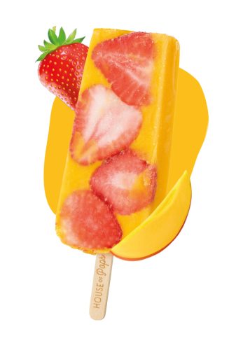 House of pops mango strawberry ízű fagylalt 123 ml
