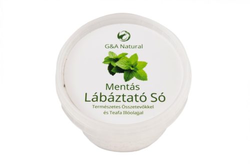 G&A Natural Mentás Lábáztató Só Teafa Illóolajjal 130 g