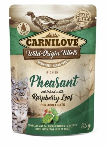 Carnilove Cat tasakos Pheasant with Raspberry Leaves - Fácán málnalevéllel 85g