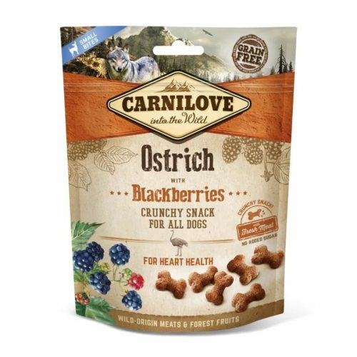 Carnilove Dog Crunchy Snack Ostrich & Mulberry-  Strucc Hússal és Szederrel 200g