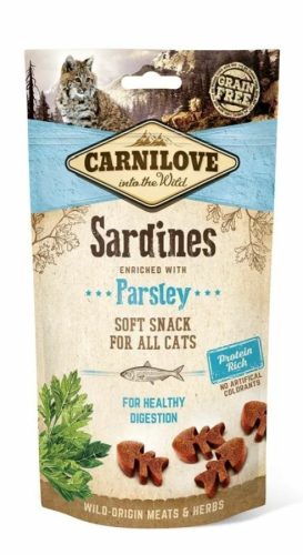 Carnilove Cat Semi Moist Snack Sardine Enriched & Parsley-  Szardínia Hússal és Petrezselyemmel 50g