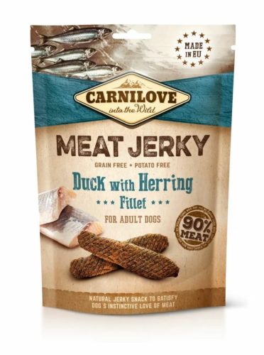 Carnilove Jerky Snack Duck with Herring Fillet – kacsa hering filével 100g
