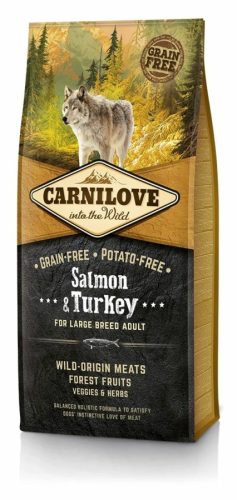 Carnilove Adult Large Salmon & Turkey- Lazac és Pulyka Hússal 12kg