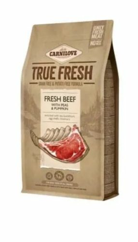 Carnilove True Fresh kutyatáp - Marha, borsó és sütőtök 11,4kg