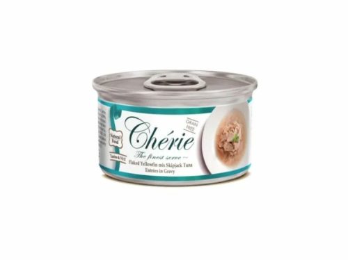 Chérie Pelyhes Sárgaúszójú Keverék Skipjack Tonhal Mártásban 80g