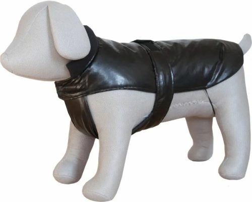 Kutyaruha Bélelt Bőr 30cm Fekete