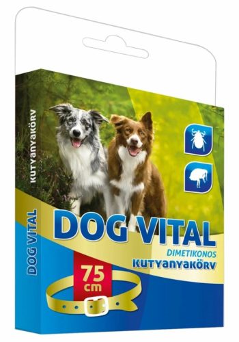 Dog Vital Dimetikonos Kutyanyakörv Piros