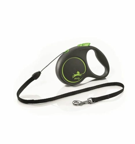 Flexi Black Design S Zsinór 5m 12kg-ig Zöld