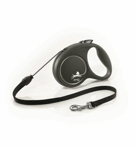 Flexi Black Design M Zsinór 5m 20kg-ig Ezüst