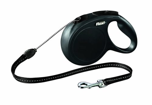 Flexi Classic Zsinór M 8m 20kg-ig fekete