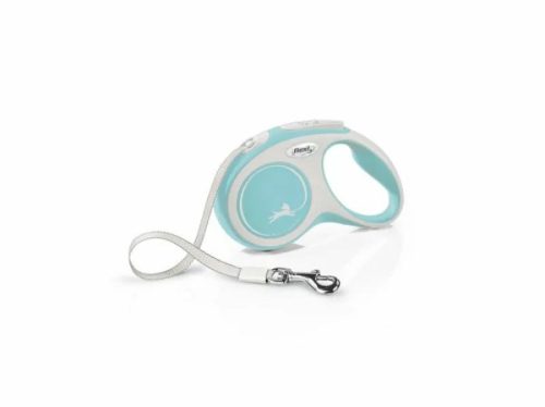 Flexi New Comfort szalagos automata póráz S 5m világos kék