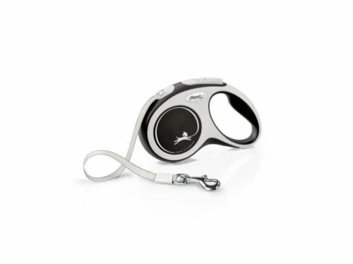 Flexi New Comfort szalagos automata póráz S 5m fekete
