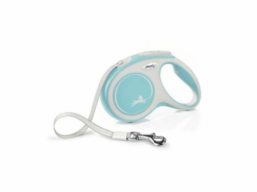 Flexi New Comfort szalagos automata póráz M 5m világos kék