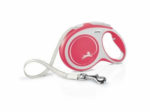 Flexi New Comfort szalagos automata póráz L 5m piros
