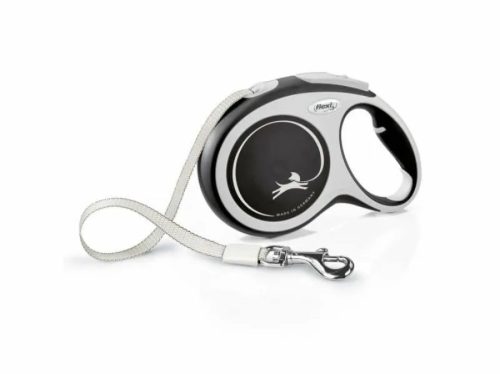 Flexi New Comfort szalagos automata póráz L 5m fekete