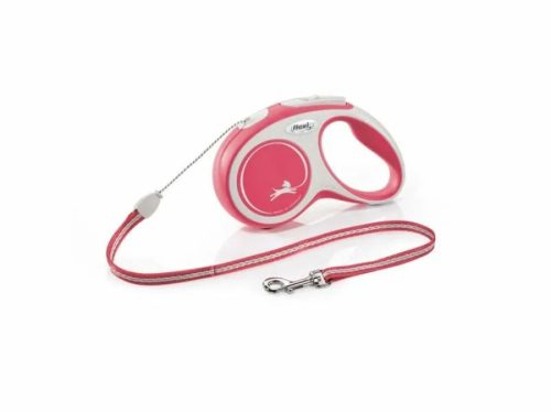 Flexi New Comfort zsinóros automata póráz S 5m piros