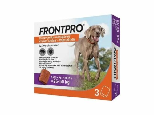 Frontpro 136 mg rágótabletta 25-50 kg 3X