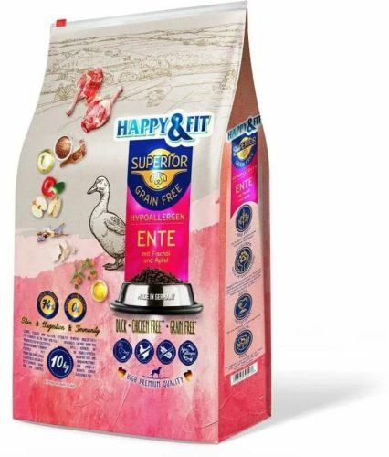 Happy&Fit Superior GF Hypo Kacsával, halolajjal és almával 2,5kg