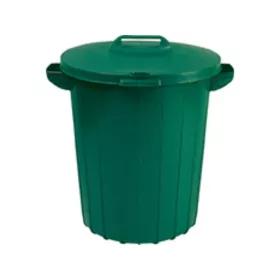 Kerek műanyag kültéri szemetes 90L