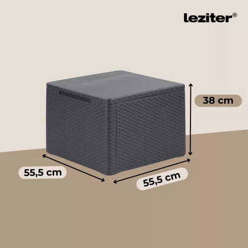 Claire 4 személyes kerti bútor garnitúra párnatartós asztallal