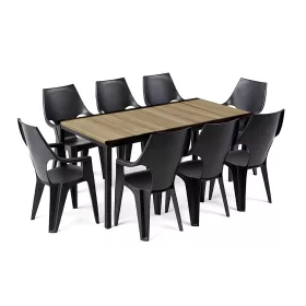 Parker Large 8+1 kerti bútor garnitúra szett kőris-grafit