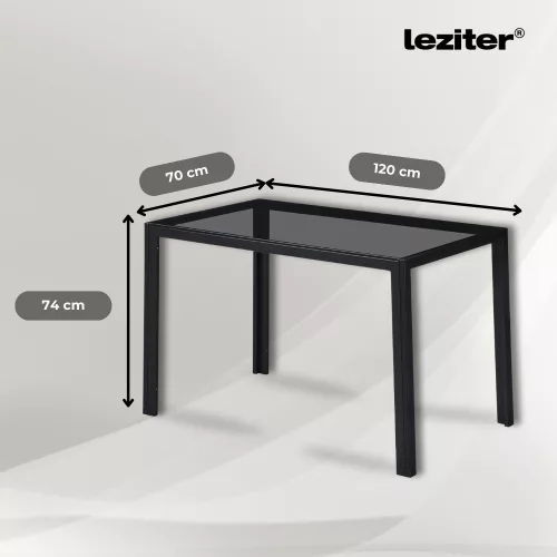 Karen 4+1 étkező garnitúra fekete-bézs