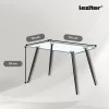 Lana 120 cm szögletes üveg étkezőasztal