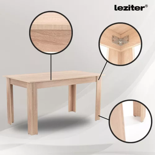 Leon 4+1 étkező garnitúra sonoma tölgy-bézs