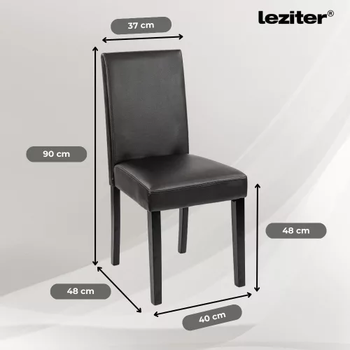 Leon 4+1 étkező garnitúra sonoma tölgy-fekete