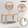 Leon 4+1 étkező garnitúra sonoma tölgy-fekete