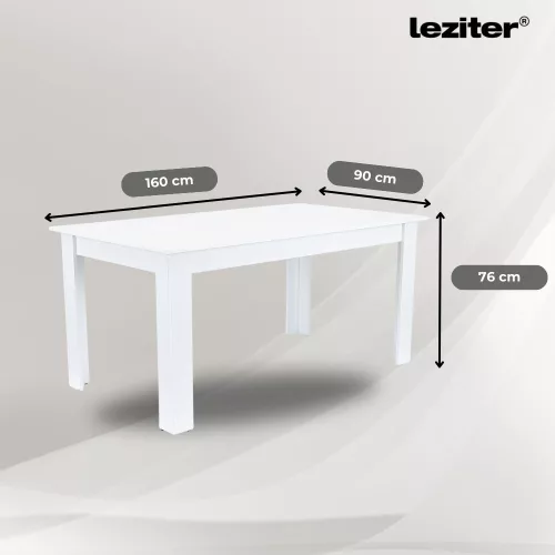 Leon 4+1 étkező garnitúra fehér-barna