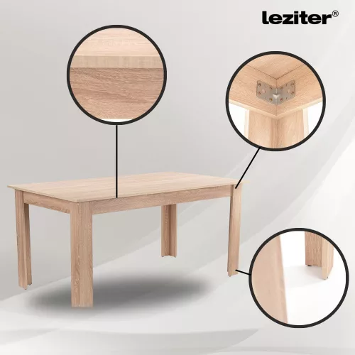 Leon 4+1 étkező garnitúra sonoma tölgy-bézs