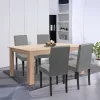 Leon 4+1 étkező garnitúra sonoma tölgy-szürke