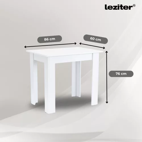 Leon 4+1 étkező garnitúra fehér-szürke