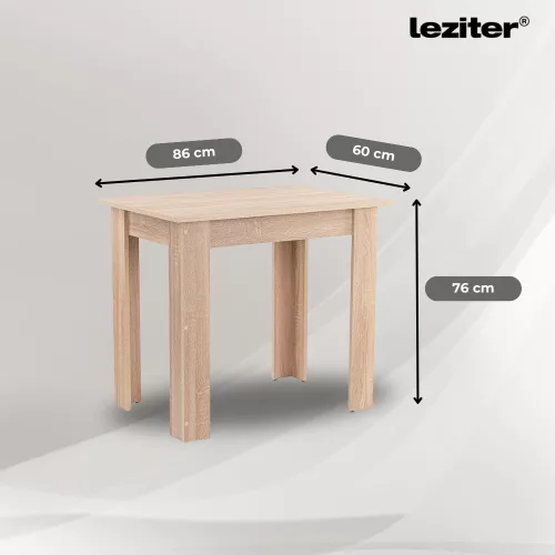 Leon 4+1 étkező garnitúra sonoma tölgy-fekete