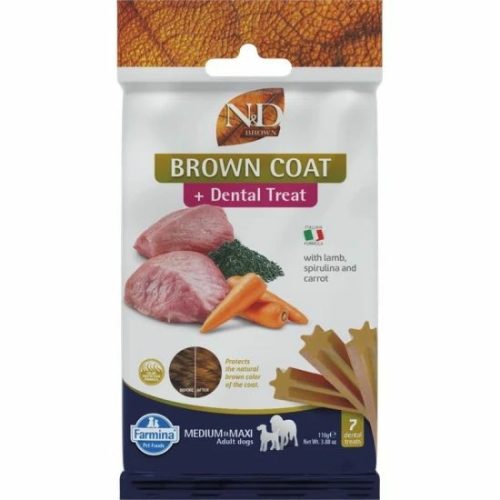 N&D Brown Dog Jutalomfalat Lamb,potato,carrot&spirulina Adult Med&max 110g