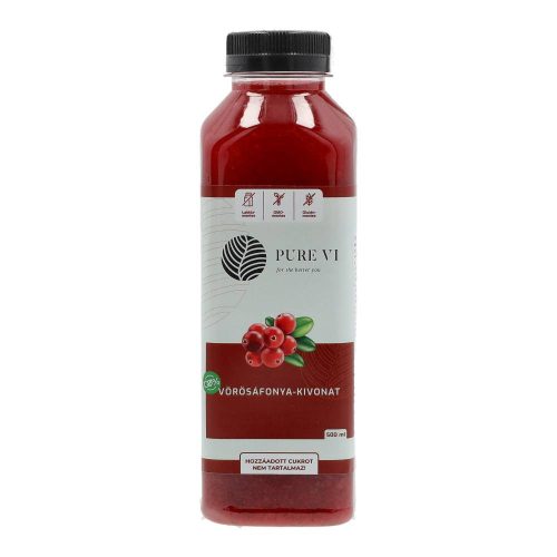 PURE VI KIVONAT VÖRÖSÁFONYA 500ML