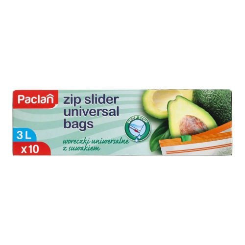 PACLAN ZACSKÓ ZIP ZÁRAS 3L-ES 10DB